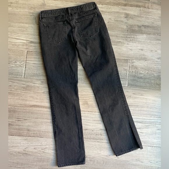GRLFRND Hailey Low Rise Jeans In Sunset Strip Wash Slim Bootcut Hem Slits SZ 28 - Picture 12 of 16